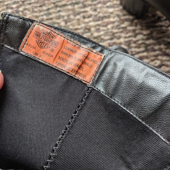 Harley Davidson Leather women's boots black - Picture 5 of 6